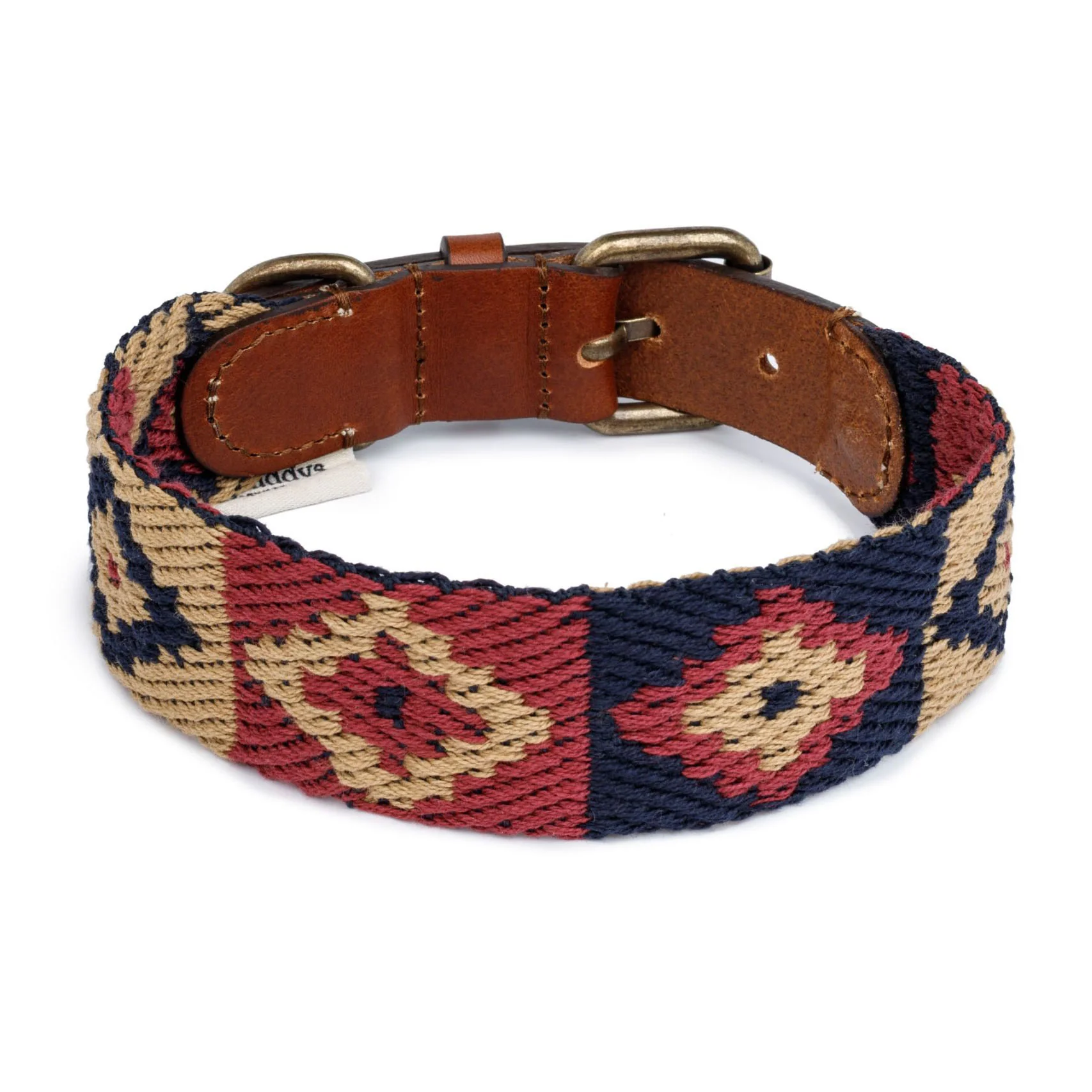 Buddys Dogwear Peruvian Indian Blue Dog Collar - Image 3