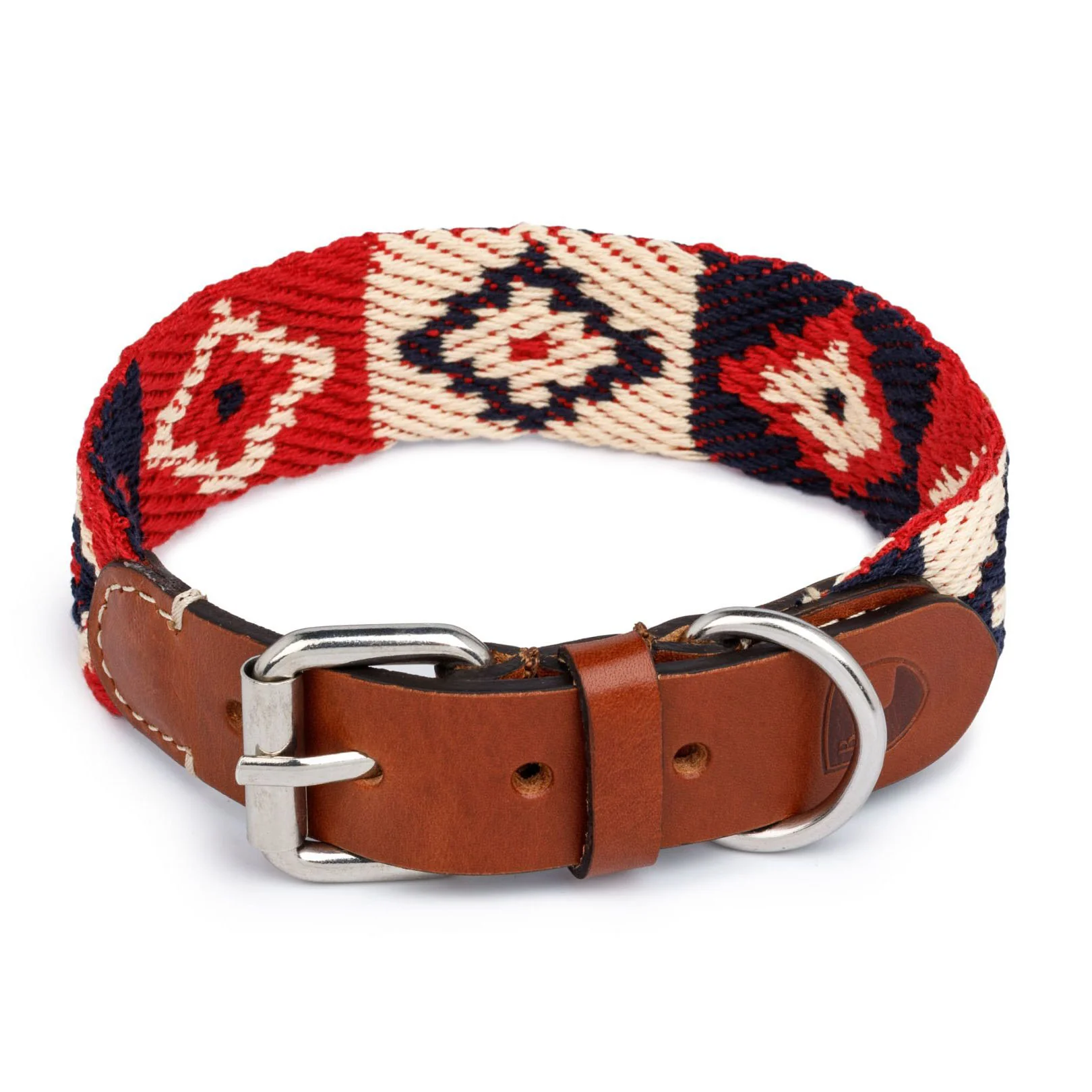 Buddys Dogwear Peruvian Indian Red Dog Collar - Image 2