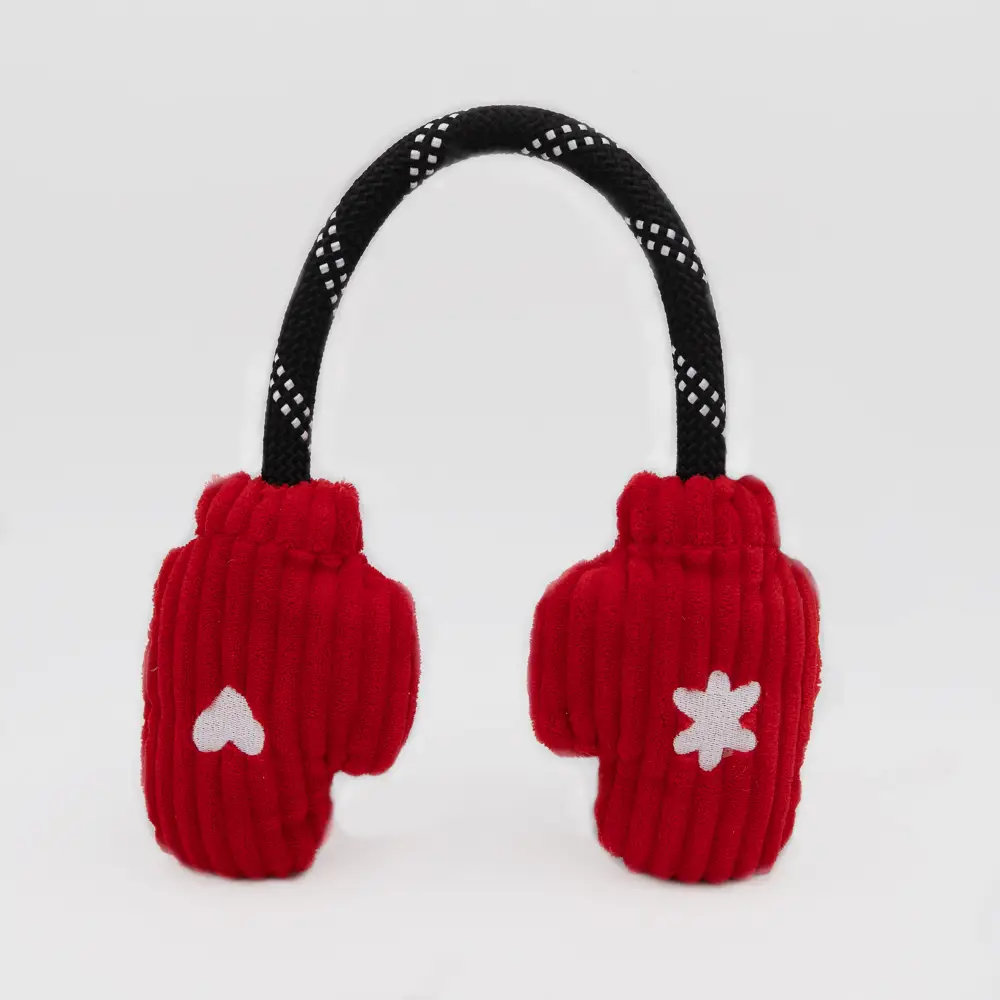 ZippyPaws Christmas Dog Toy - Holiday Mittens
