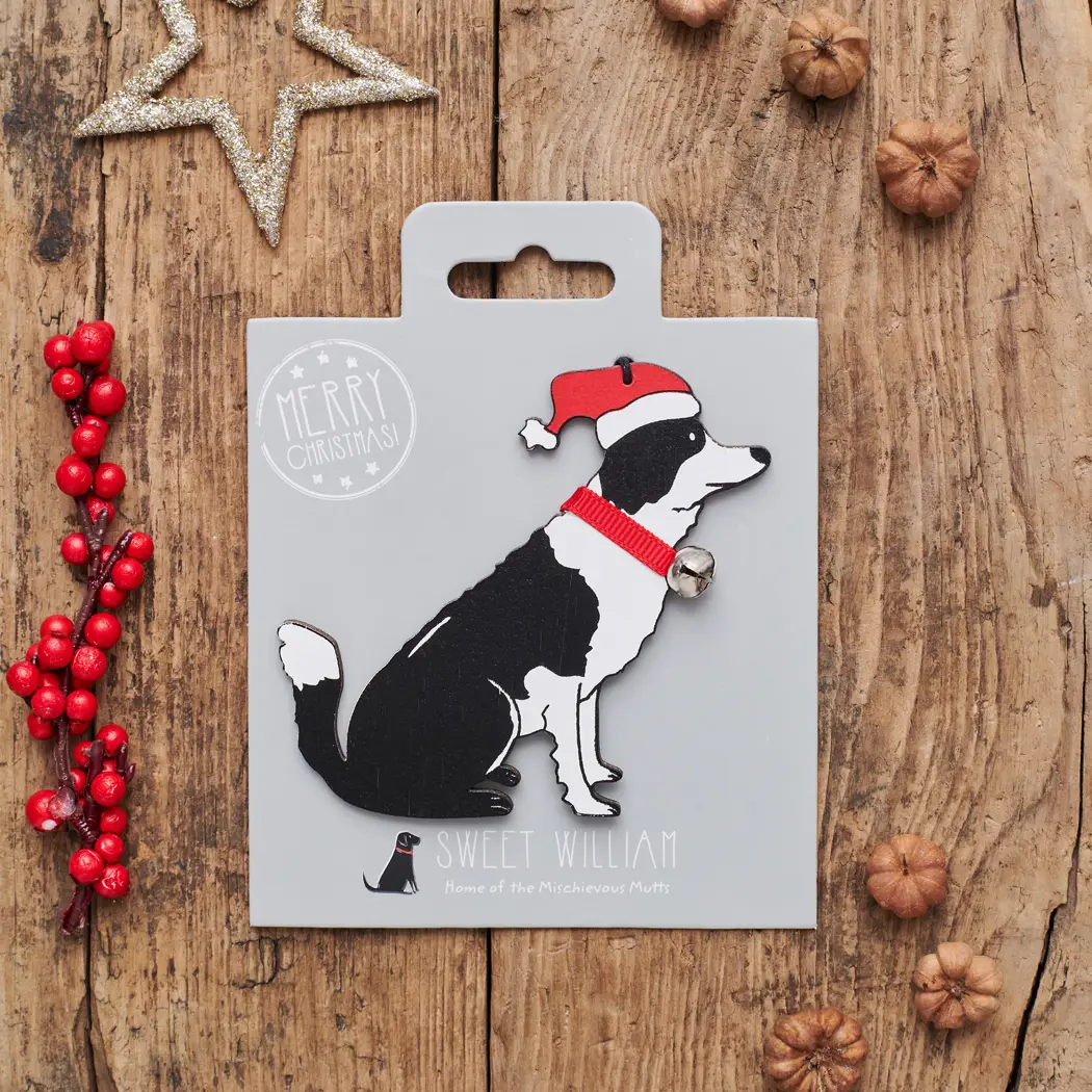 Christmas Tree Dog Decoration, Border Collie - Image 3