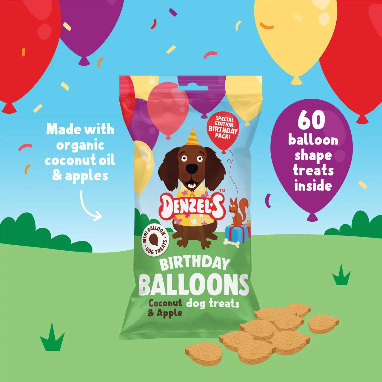 Denzel's Birthday Gift Box Dog Treats - 110g - Image 5