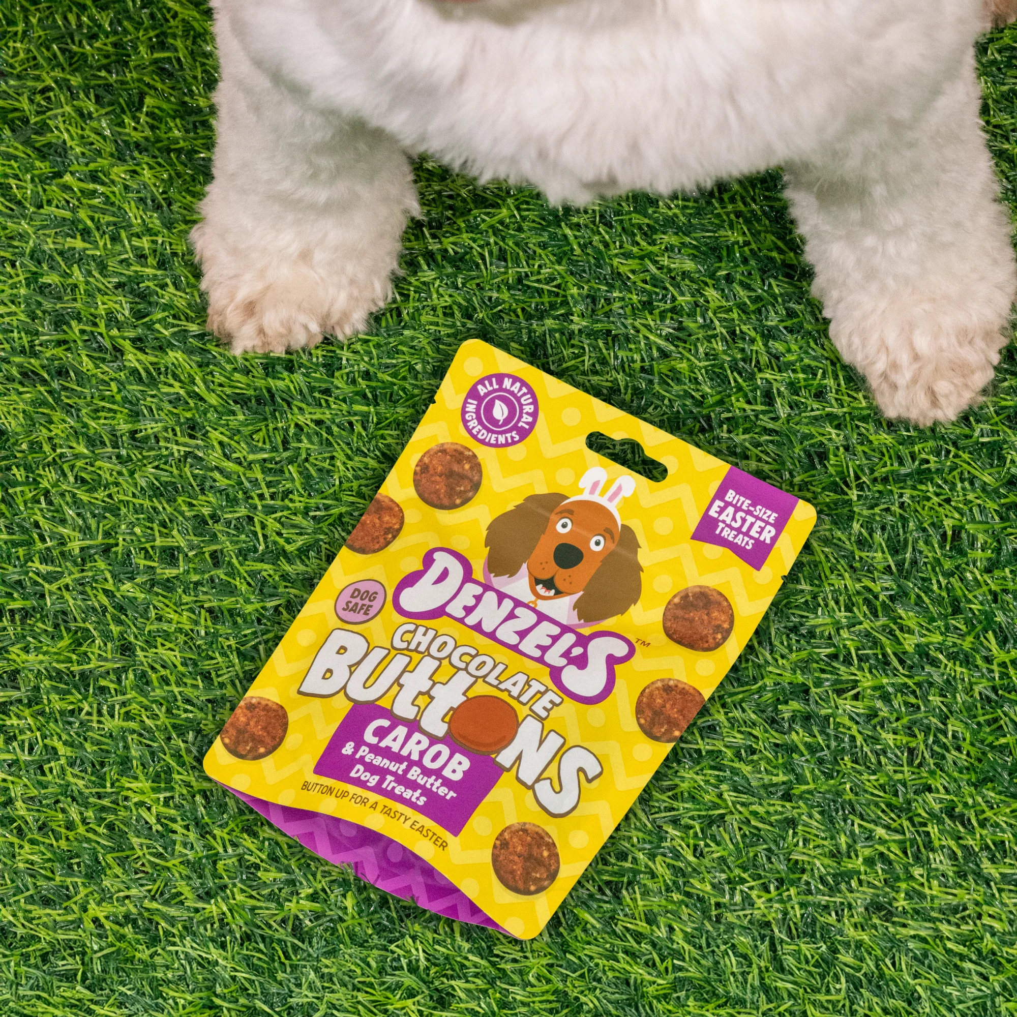 Denzel's Easter Chocolate Buttons Dog Treats - 90g - Image 6