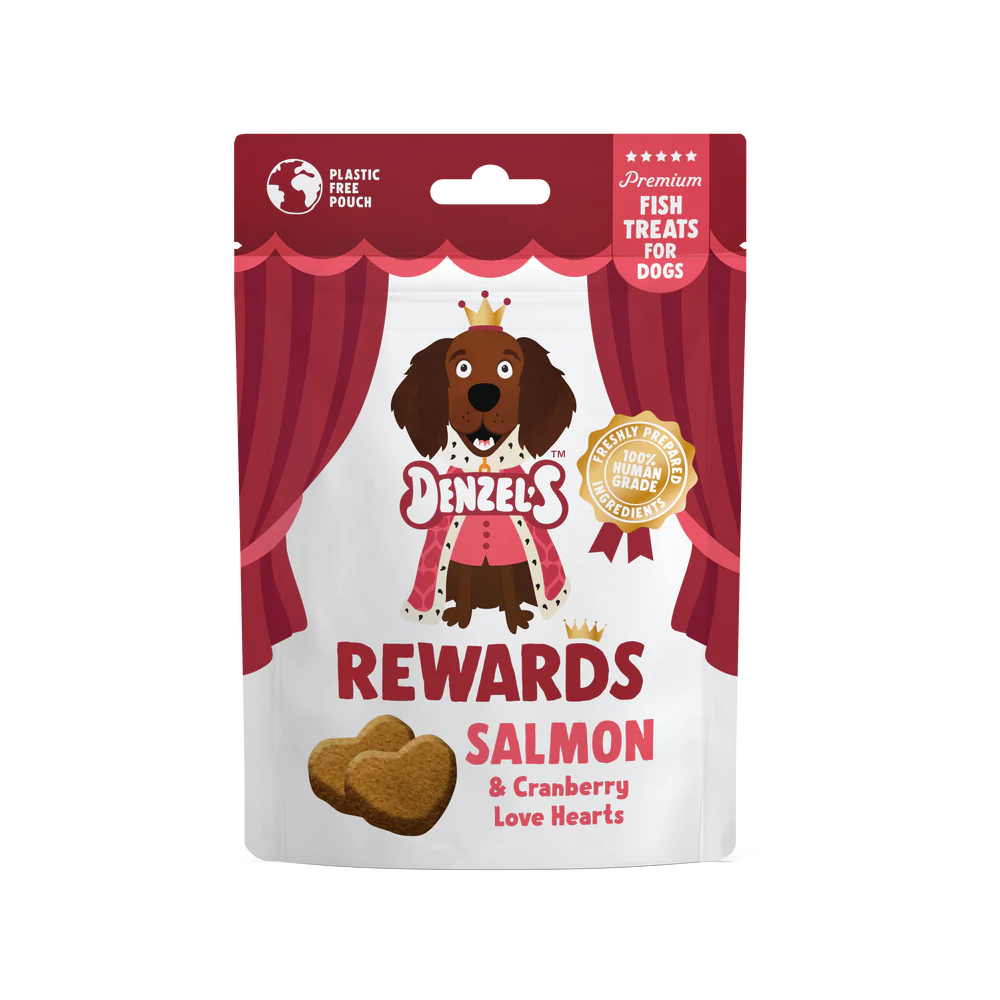 Denzel's Salmon & Cranberry Love Heart Rewards