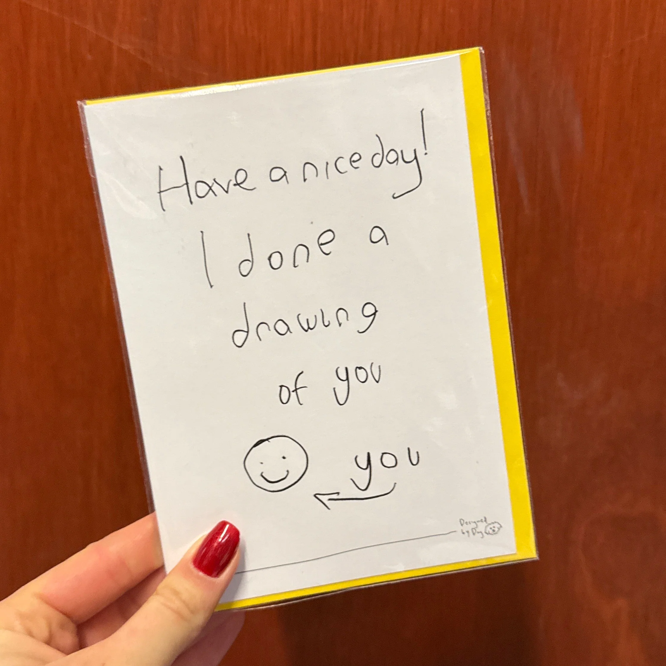 Paper Plane Have a Nice Day - Funny Card Designed by Dog - Image 3