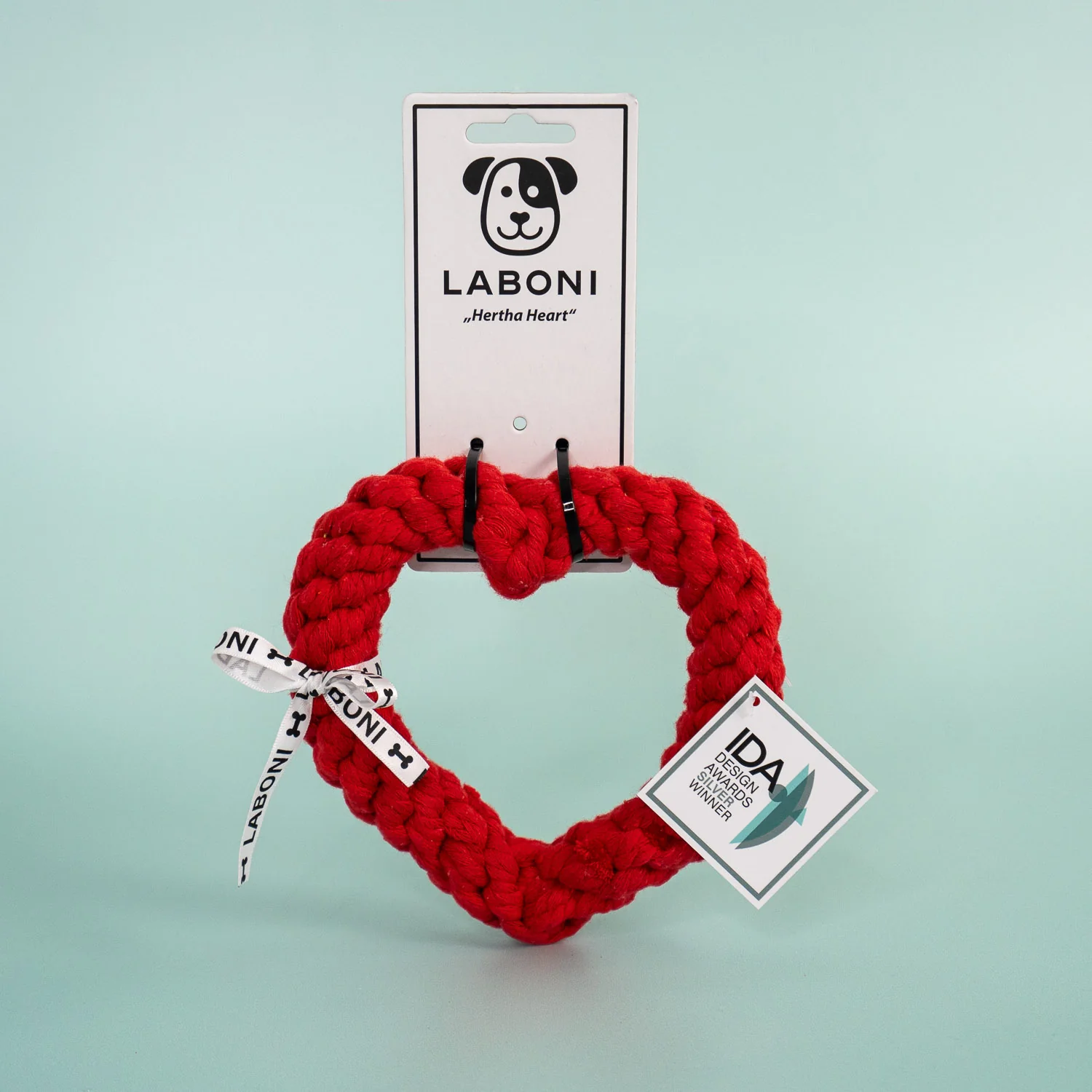 Red Knotted Love - Heart Toy - Image 4