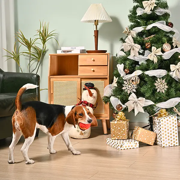 Hugsmart Christmas Tree Ornament Ball Dog Toy - Image 4
