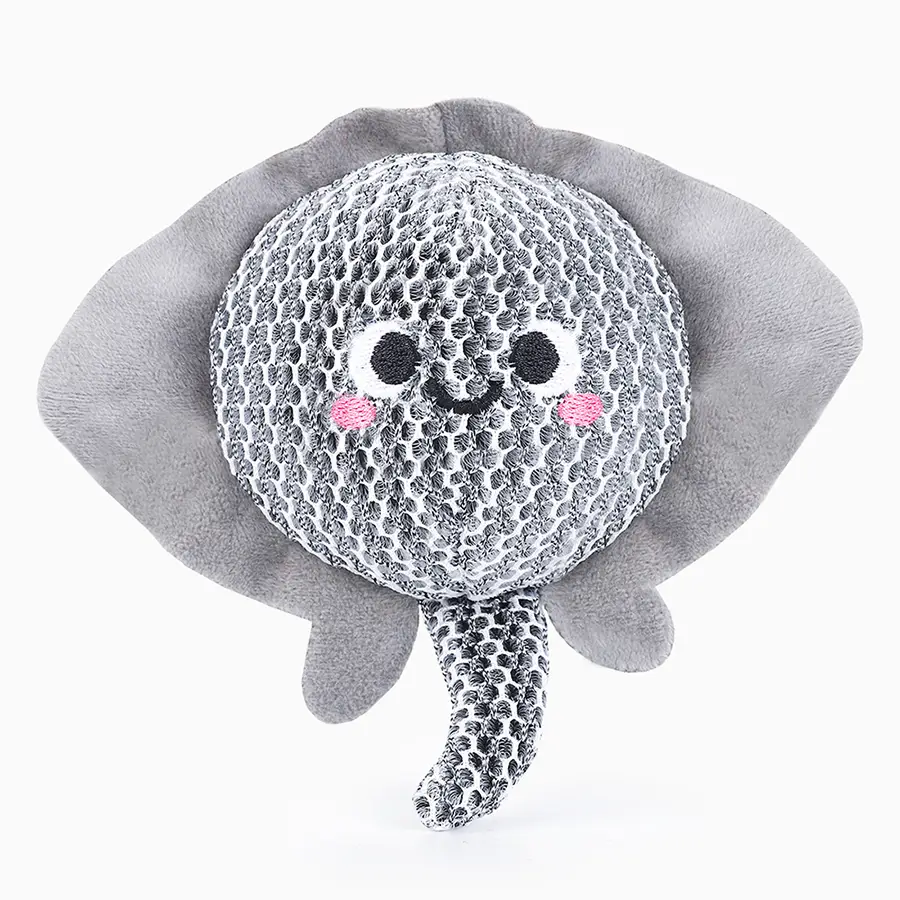 Hugsmart Ocean Pals Stingray Dog Ball Toy