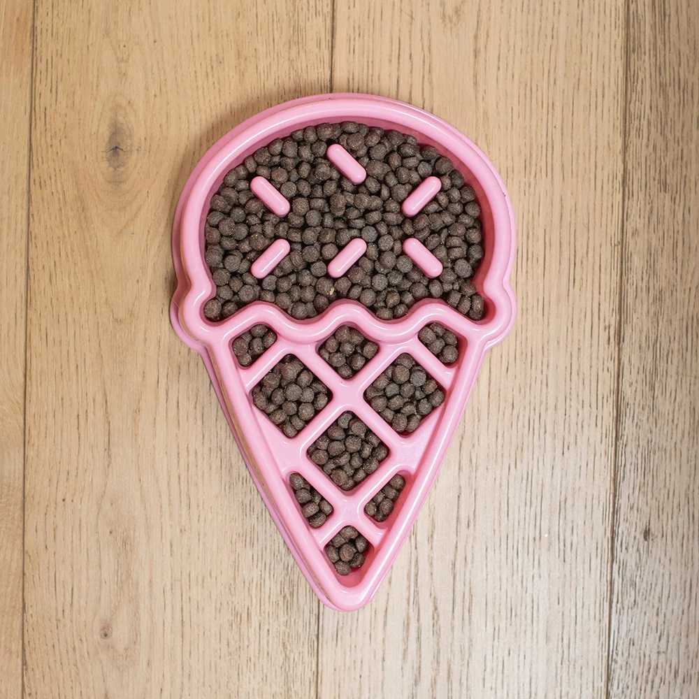 ZippyPaws Slow Feeder Dog Bowl - Ice Cream - Image 3