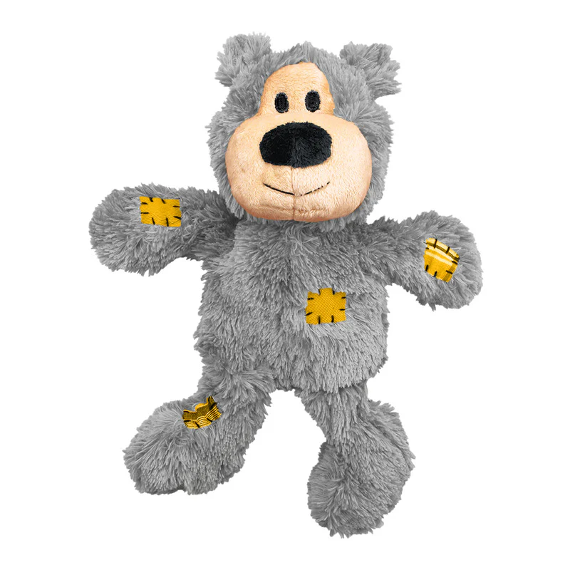 KONG Wild Knots Bears, Soft Toy with Knotted Inner Rope & Squeaker - 2 Sizes - Image 6
