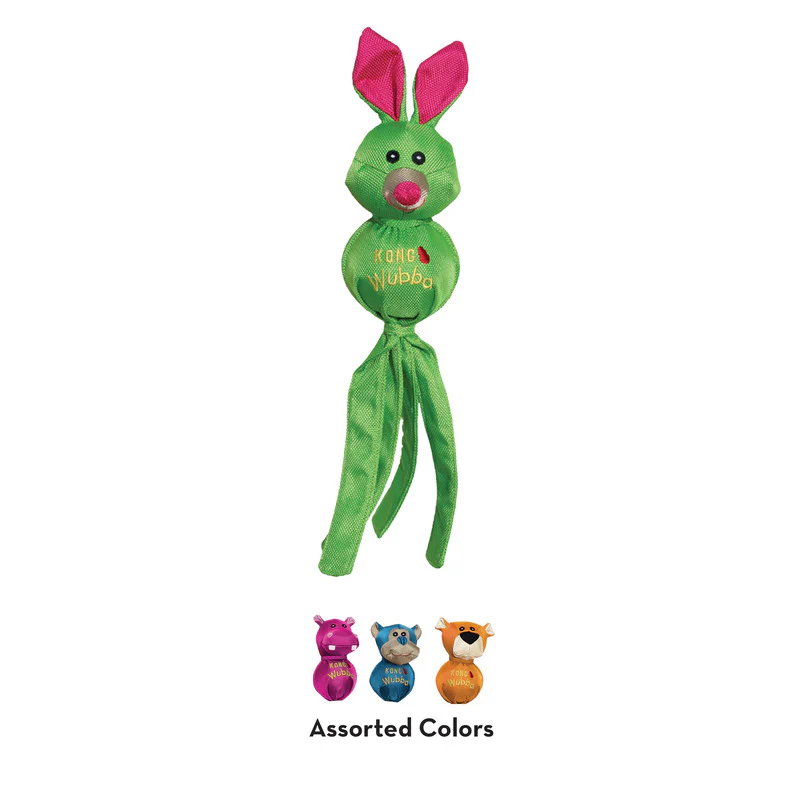 KONG Wubba Ballistic Friends, Durable Nylon Toy with Squeaker - XL