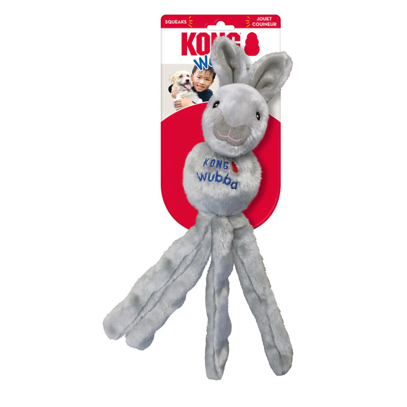 KONG Wubba Friends, Soft Plush Toy with Squeaker - XL - Image 4