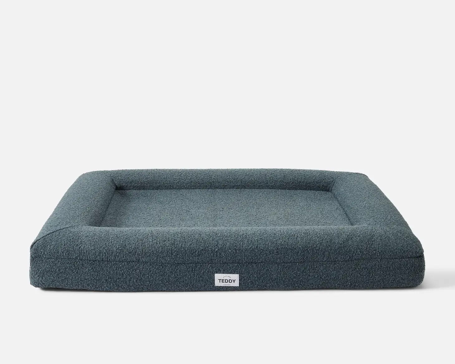 Navy Boucle Fabric Bed for Dogs - S/M/L - Image 6
