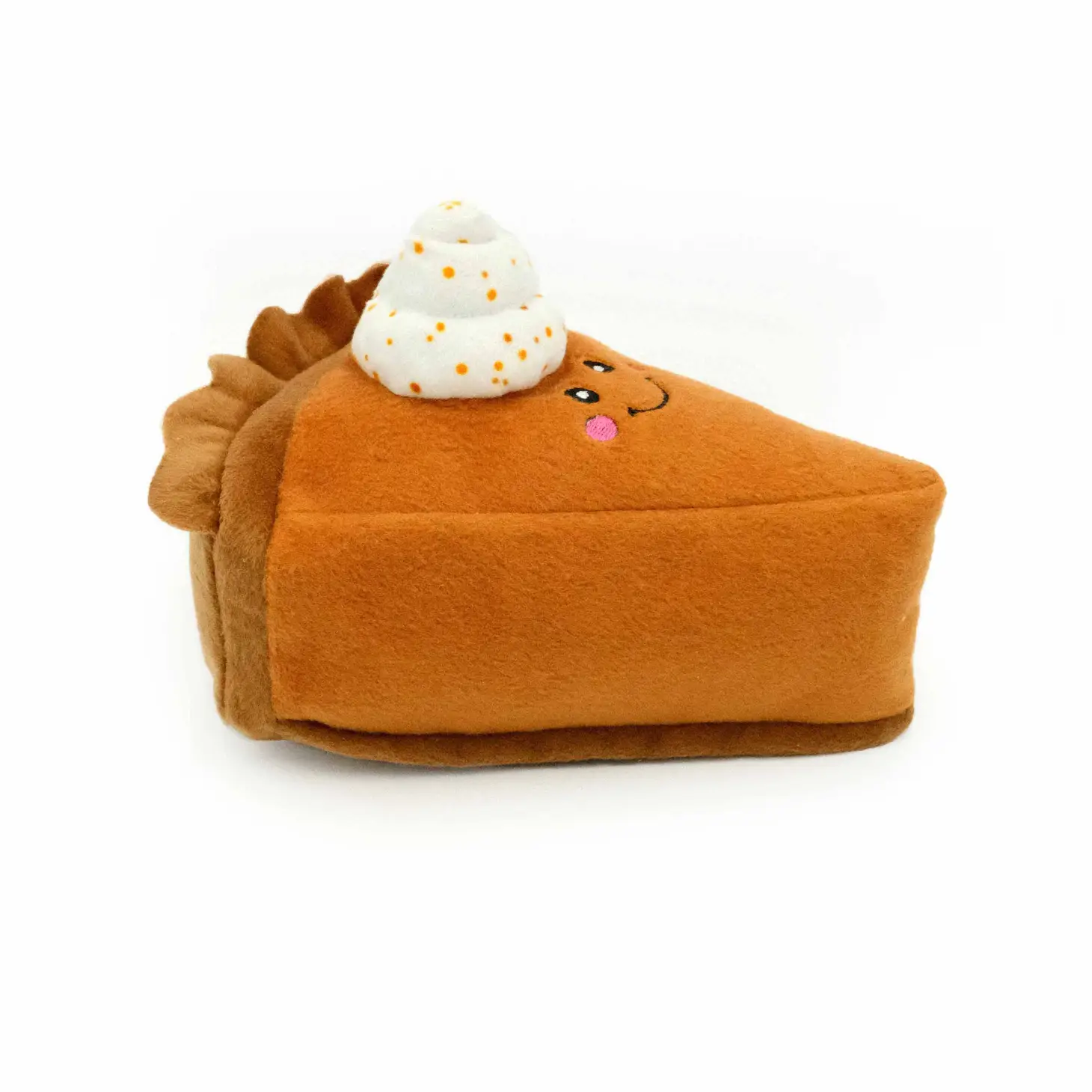 ZippyPaws NomNomz Autumn Dog Toy - Pumpkin Pie Slice - Image 2