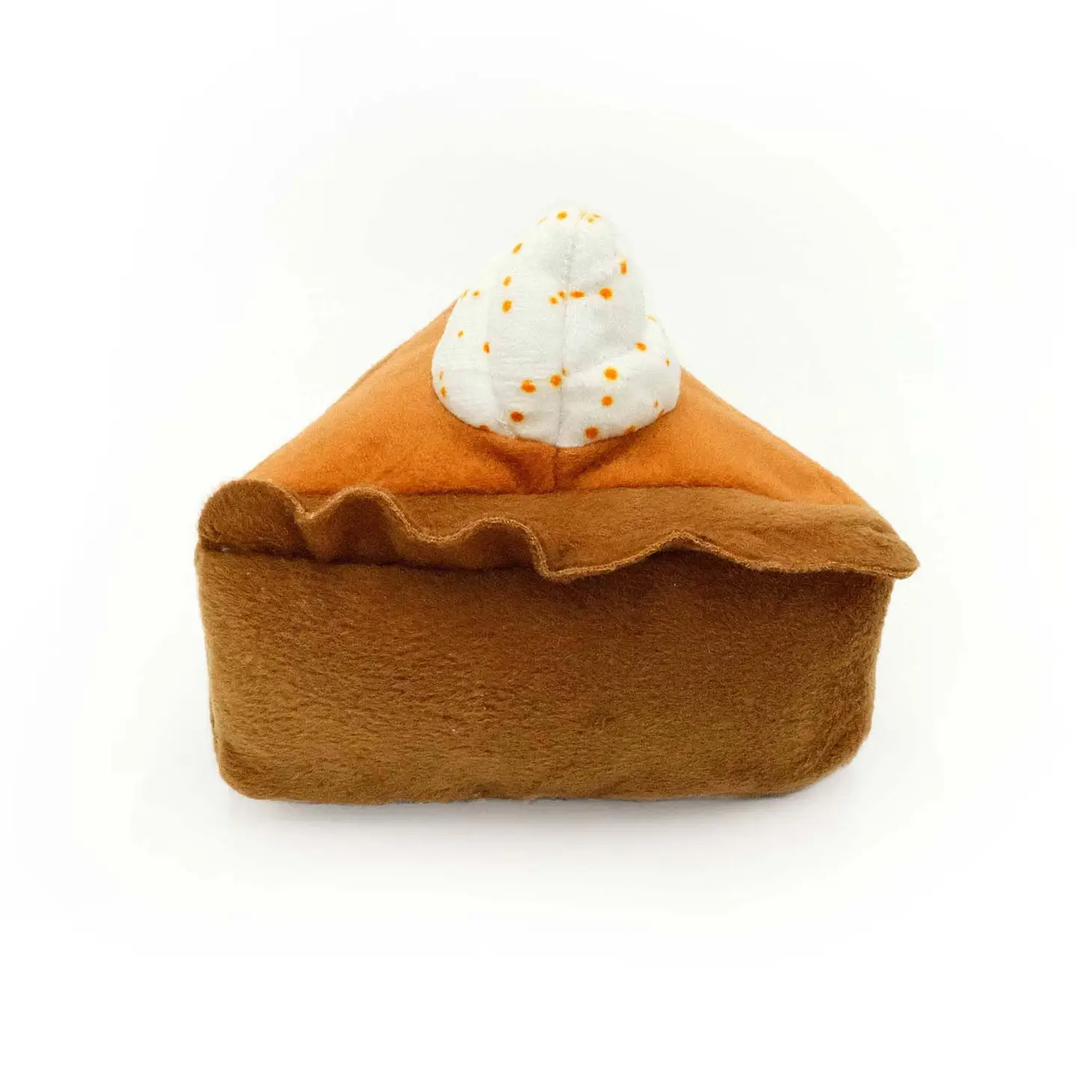 ZippyPaws NomNomz Autumn Dog Toy - Pumpkin Pie Slice - Image 3