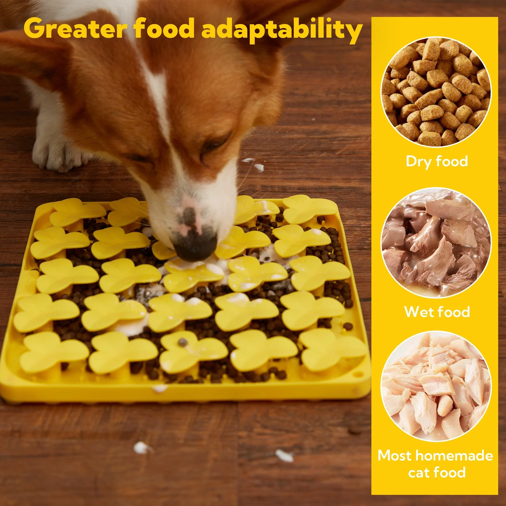 Pet Future Silicone Puzzle Feeder Lick Mat with Suction Cups - Image 2