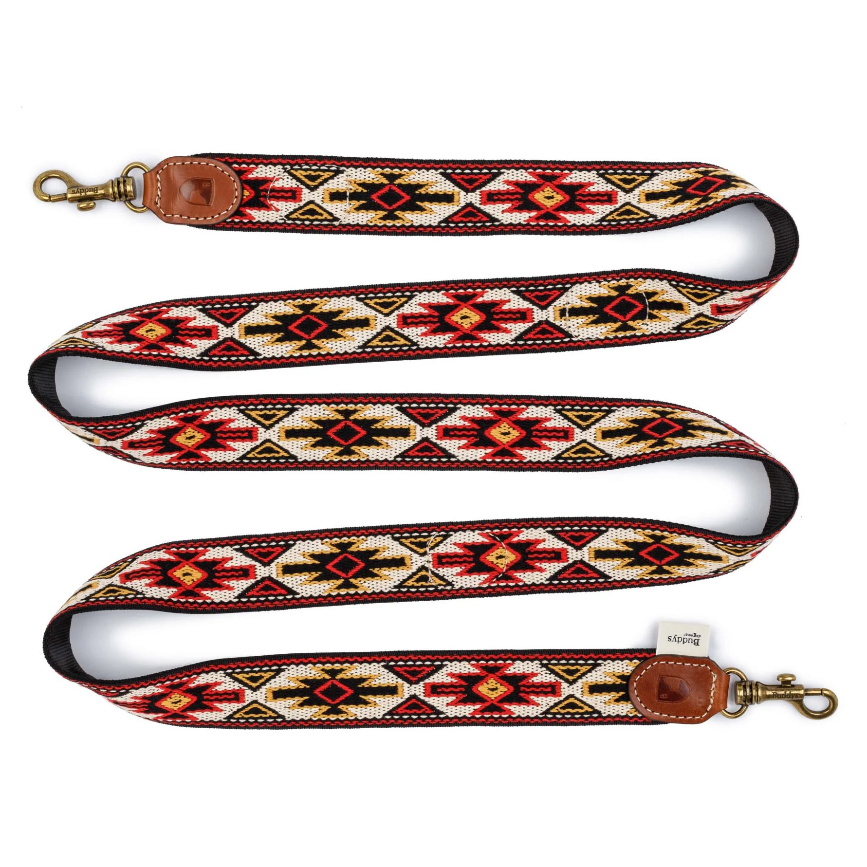 Buddys Dogwear Peyote Red 2m Adjustable Dog Lead - Image 3