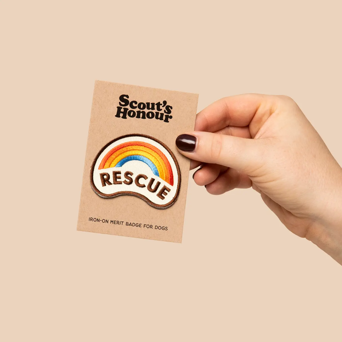 Scout's Honour, Rescue Dog, Iron-On Patch for Pets - Image 2