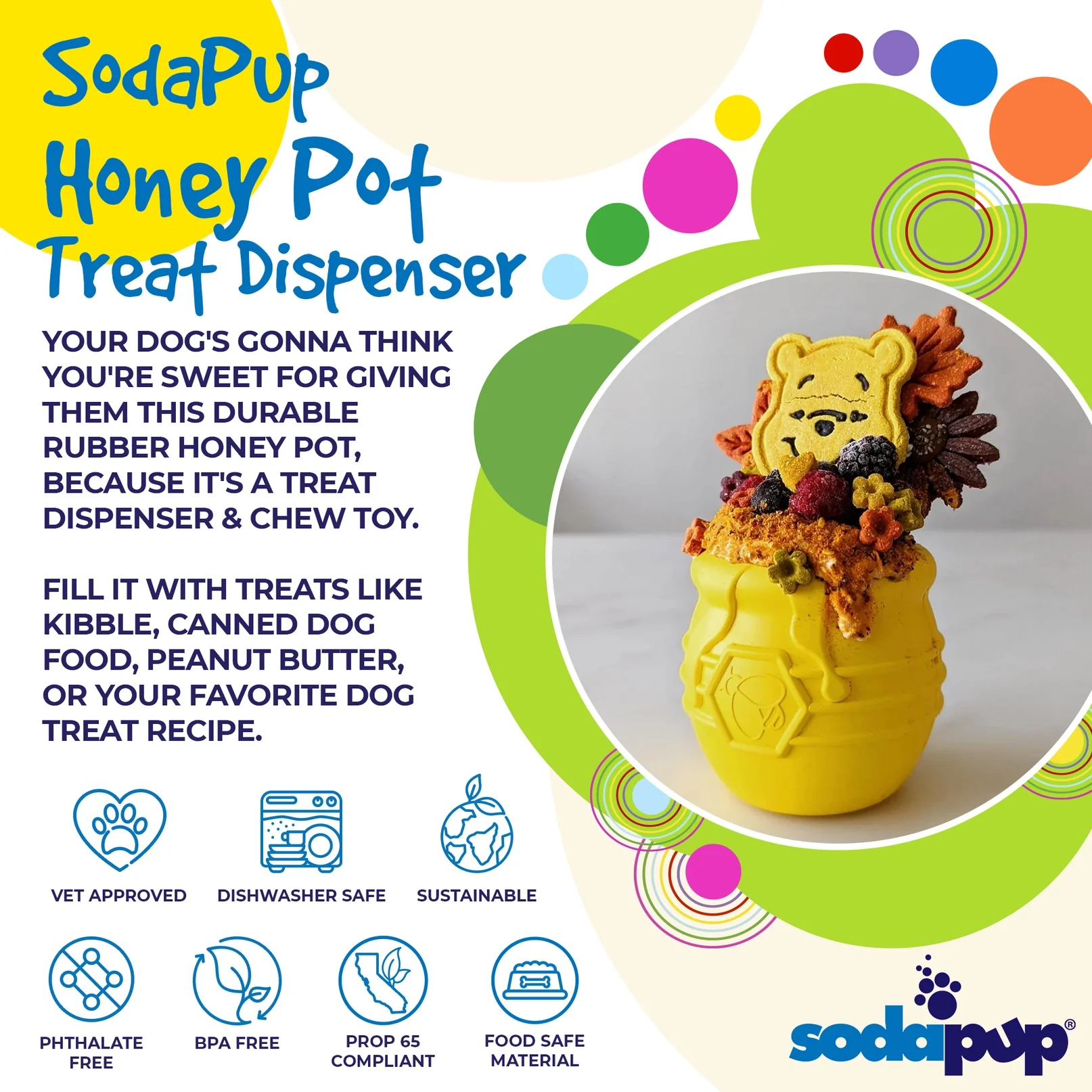 SodaPup Honey Pot 2.0 Slow Feeder Treat Dispenser - Image 11