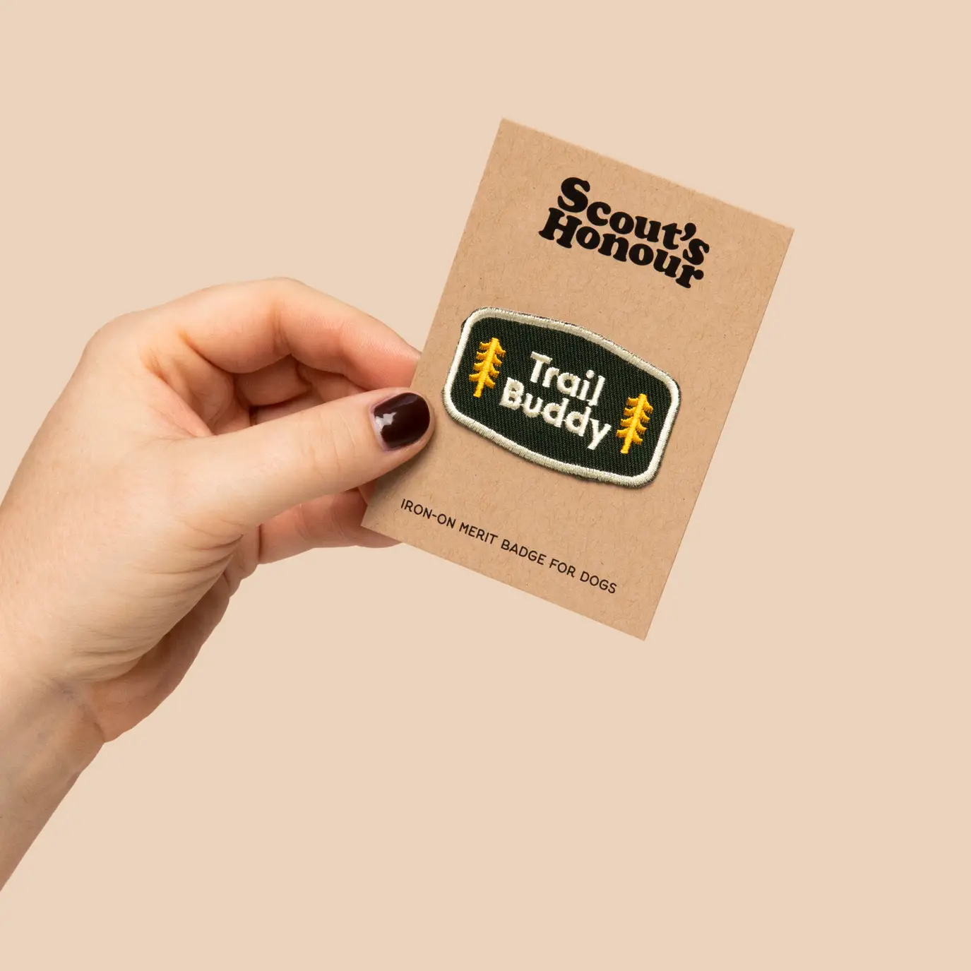 Scout's Honour, Trail Buddy, Iron-On Patch for Pets