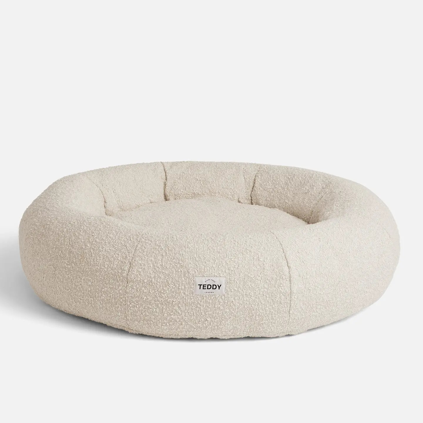 White Boucle Fabric Cloud Bed for Dogs - S/M/L - Image 10
