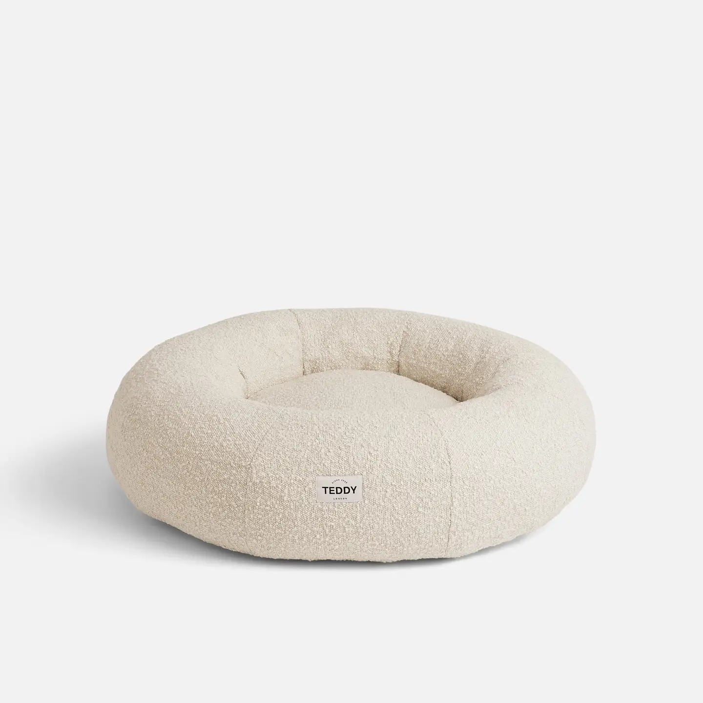 White Boucle Fabric Cloud Bed for Dogs - S/M/L - Image 6