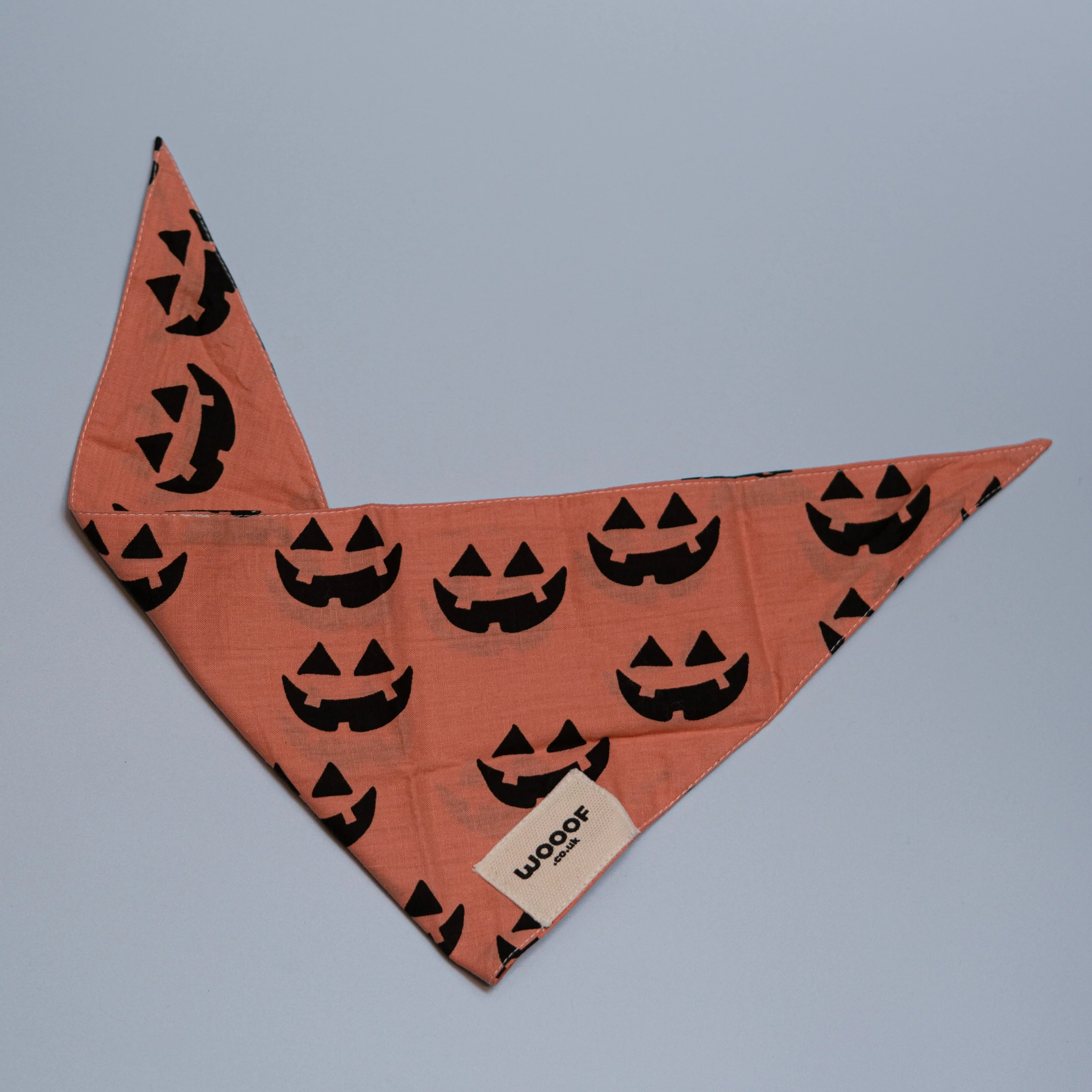 WOOOF Skull / Pumpkin Bandana for Dogs - Image 4