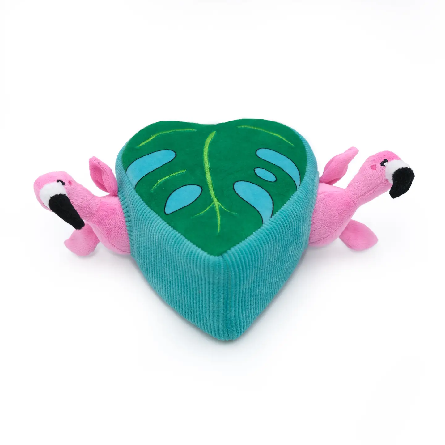 ZippyPaws Burrow Flamingo in Monstera Soft Dog Toy - Image 4