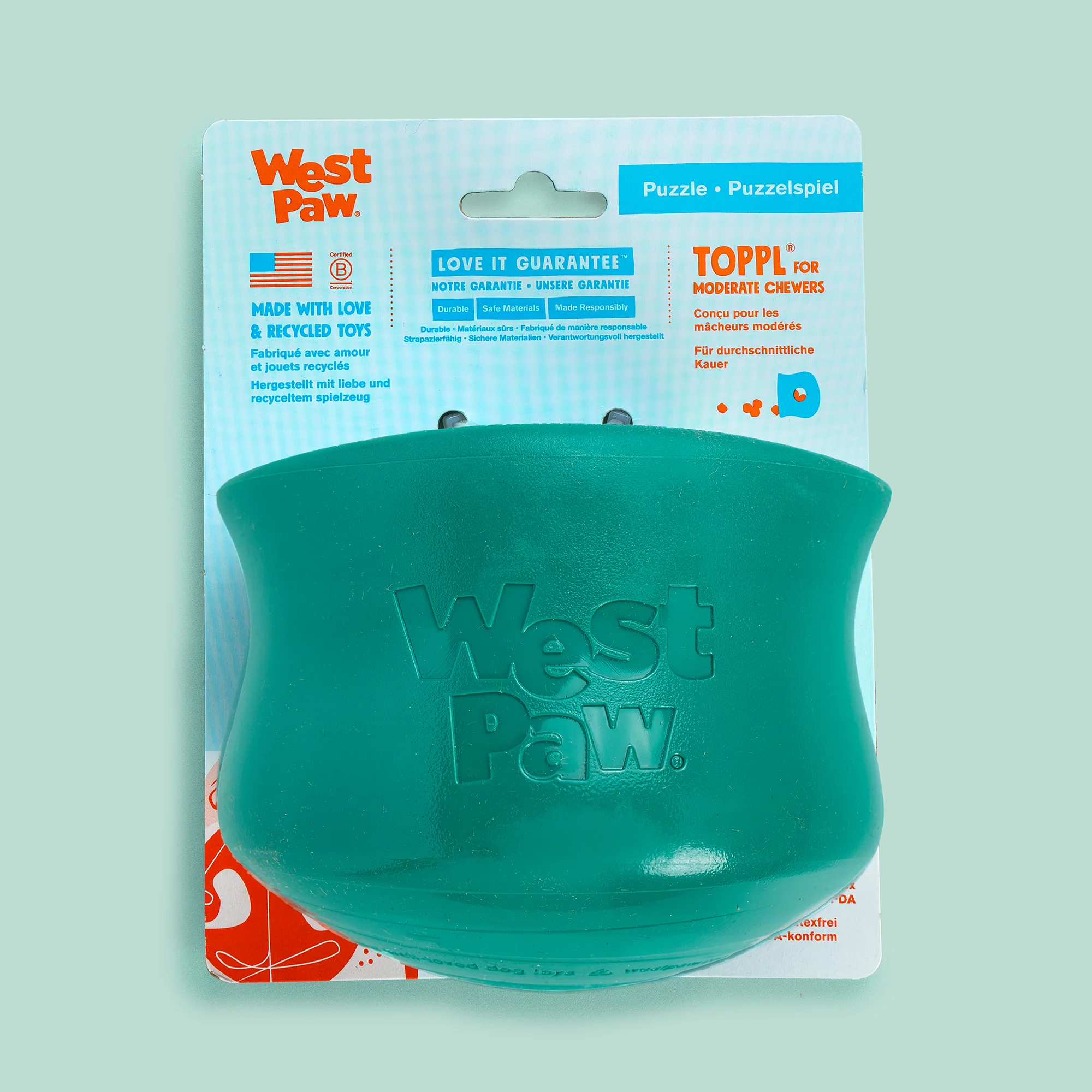 West Paw Zogoflex Toppl Limited Edition Evergreen